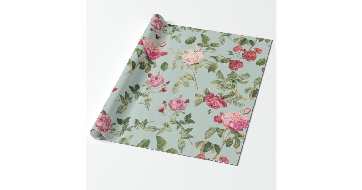 Vintage & Shabby Chic - Midnight Rose and Peony Garden Wrapping