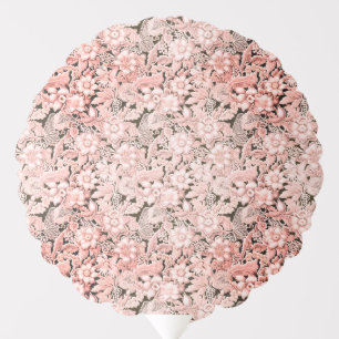 Vintage Floral Pink Wedding Lace Balloon