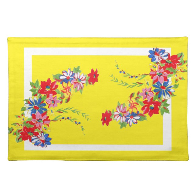 Vintage Floral Placemat (Front)