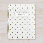 Vintage Floral Planner<br><div class="desc">Custom-designed planner notebook featuring elegant floral pattern with personalized name.</div>