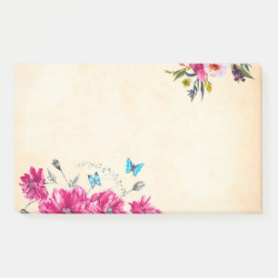 Vintage floral  post-it notes