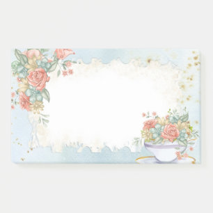 Vintage floral post-it notes