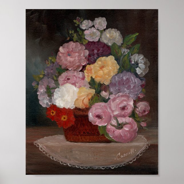 Vintage Floral Poster (Front)