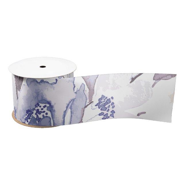 Vintage Floral Print 1 Satin Ribbon (Spool)