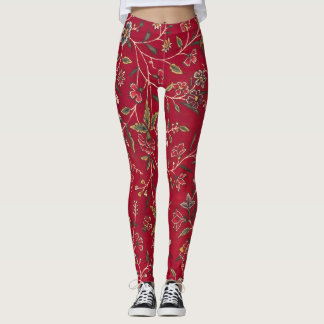 Vintage Floral Print Leggings