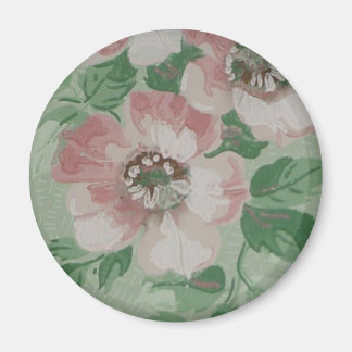 Vintage Floral Print Magnet
