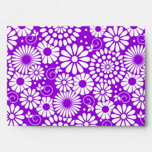 Vintage floral purple Envelope