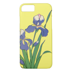 Vintage Floral, Purple Spring Garden Iris Flowers iPhone 8/7 Case