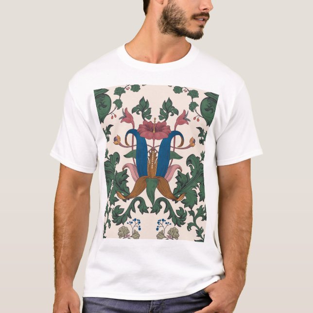 Vintage floral renaissance wallpaper. T-Shirt (Front)