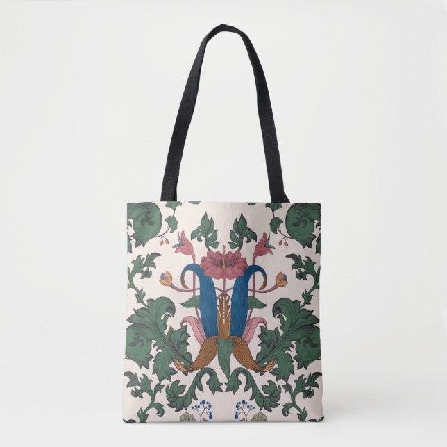 Vintage floral renaissance wallpaper. tote bag (Front)