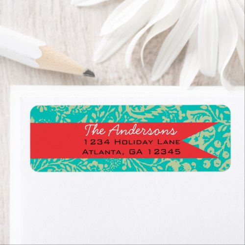 Vintage Floral Return Address Label