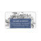 Vintage Floral Return Address Labels | Navy