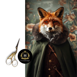 Vintage Floral Robin Hood Fox Decoupage Tissue Paper