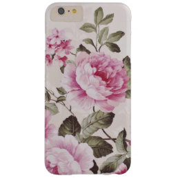 Vintage Floral Rose Barely There iPhone 6 Plus Case