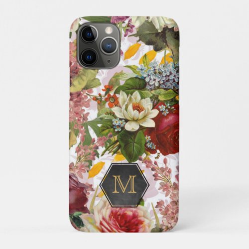 Vintage Floral Rose Collage Case_Mate iPhone Case