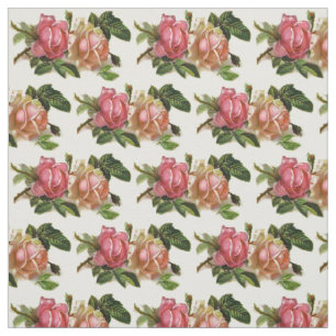 Vintage Floral Rose Fabric