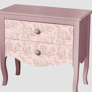 Vintage floral rose gold toile de jouy  tissue paper