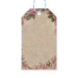 Vintage Floral Roses Antique Girly Beautiful Gift Tags
