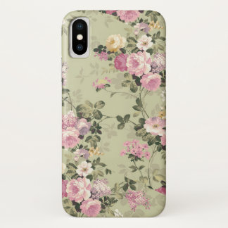 Vintage Floral Roses iPhone X Case