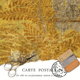 Vintage Floral Rustic Texture French  Decoupage Tissue Paper