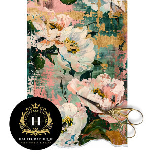 Vintage Floral Rustic Texture French Decoupage Tissue Paper