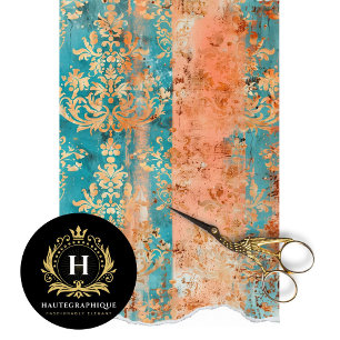 Vintage Floral Rustic Texture French  Decoupage Tissue Paper