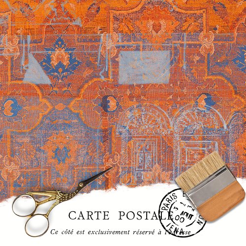Vintage Floral Rustic Texture Victorian Decoupage Tissue Paper