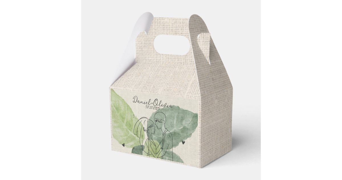 Vintage Floral Rustic Wedding Favor Boxes | Zazzle