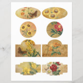 Vintage Floral Scrapbook ATCs