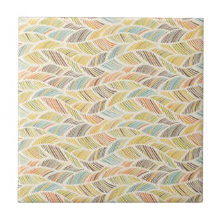 Vintage Floral Seamless Pattern Ceramic Tile