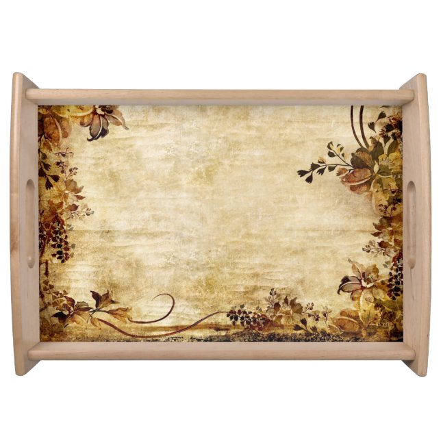 Vintage Floral Serving Tray (Front)
