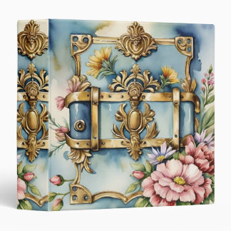 Vintage Floral Shabby Garden Witch Book of Shadows 3 Ring Binder