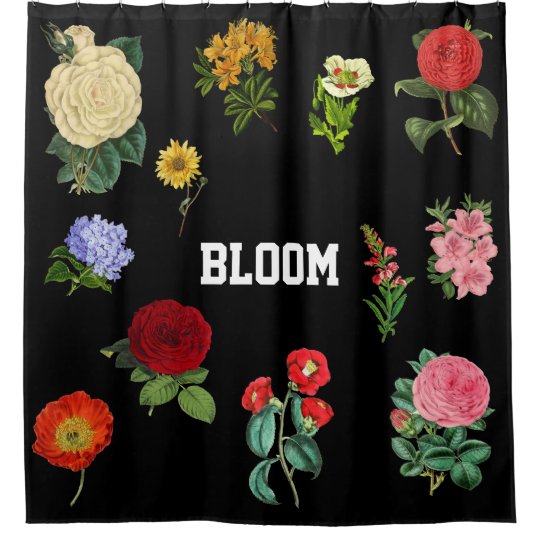 Vintage Floral Shower Curtain Zazzle Com