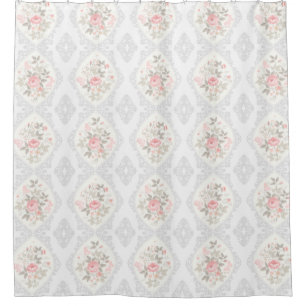Vintage Floral Shower Curtain