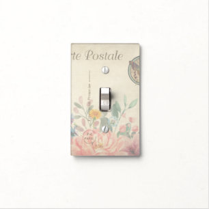 Vintage Floral Single Toggle Light Switch Cover