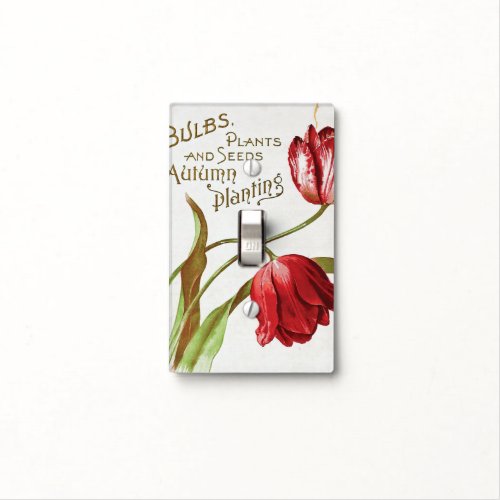 Vintage Floral Single Toggle Light Switch Cover