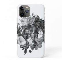 Vintage Floral Skull Classic Customizable