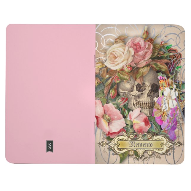 Vintage Floral Skull Journal (Outside)