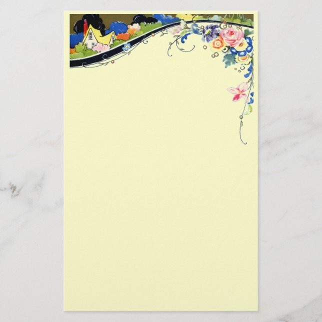Vintage Floral Stationery (Front)