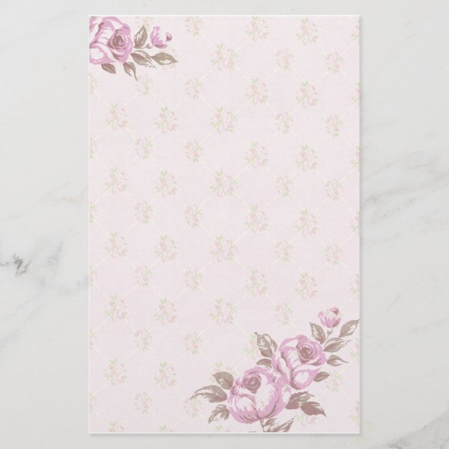 Vintage Floral Stationery (Front)