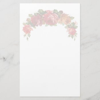 Vintage Floral Stationery On Recycled Paper by Vintage_Gifts at Zazzle