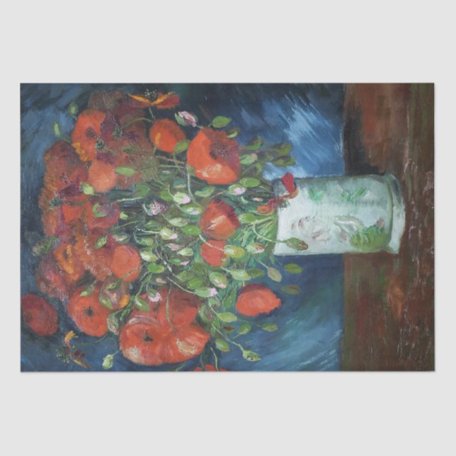 Vintage Floral Still Life Decoupage Tissue Paper (Front)