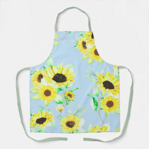 Vintage Floral Sunflower Kitchen Apron