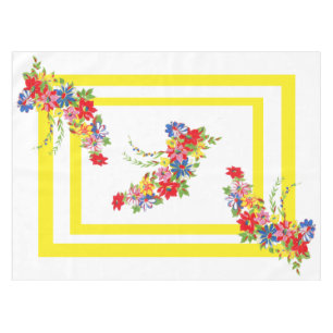 Vintage Floral Tablecloth