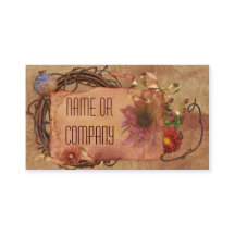 Vintage Floral Tag