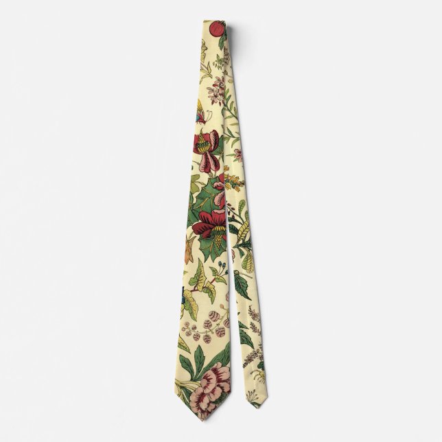 Vintage Floral Tapestry Pattern Tie (Front)