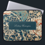 Vintage Floral Tapestry William Morris Monogram Laptop Sleeve<br><div class="desc">This simple yet elegant design features an elegant William Morris inspired floral tapestry pattern. Protect your laptop or tablet in style. Add a name to personalize it. Makes a great Christmas or Mother's Day gift. Created by Simply Farmhouse Press.</div>