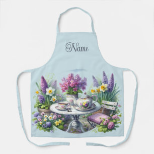 Vintage Floral Tea Party in Garden Apron