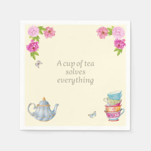 Vintage Floral Tea Party Napkins