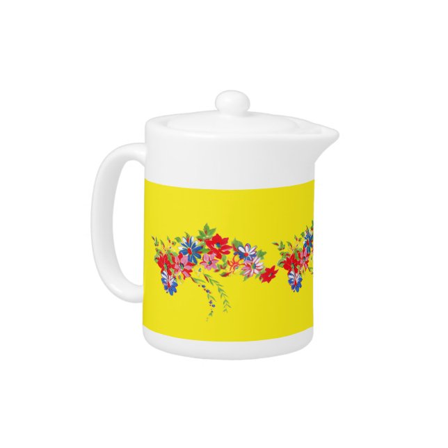 Vintage Floral Teapot (Left)